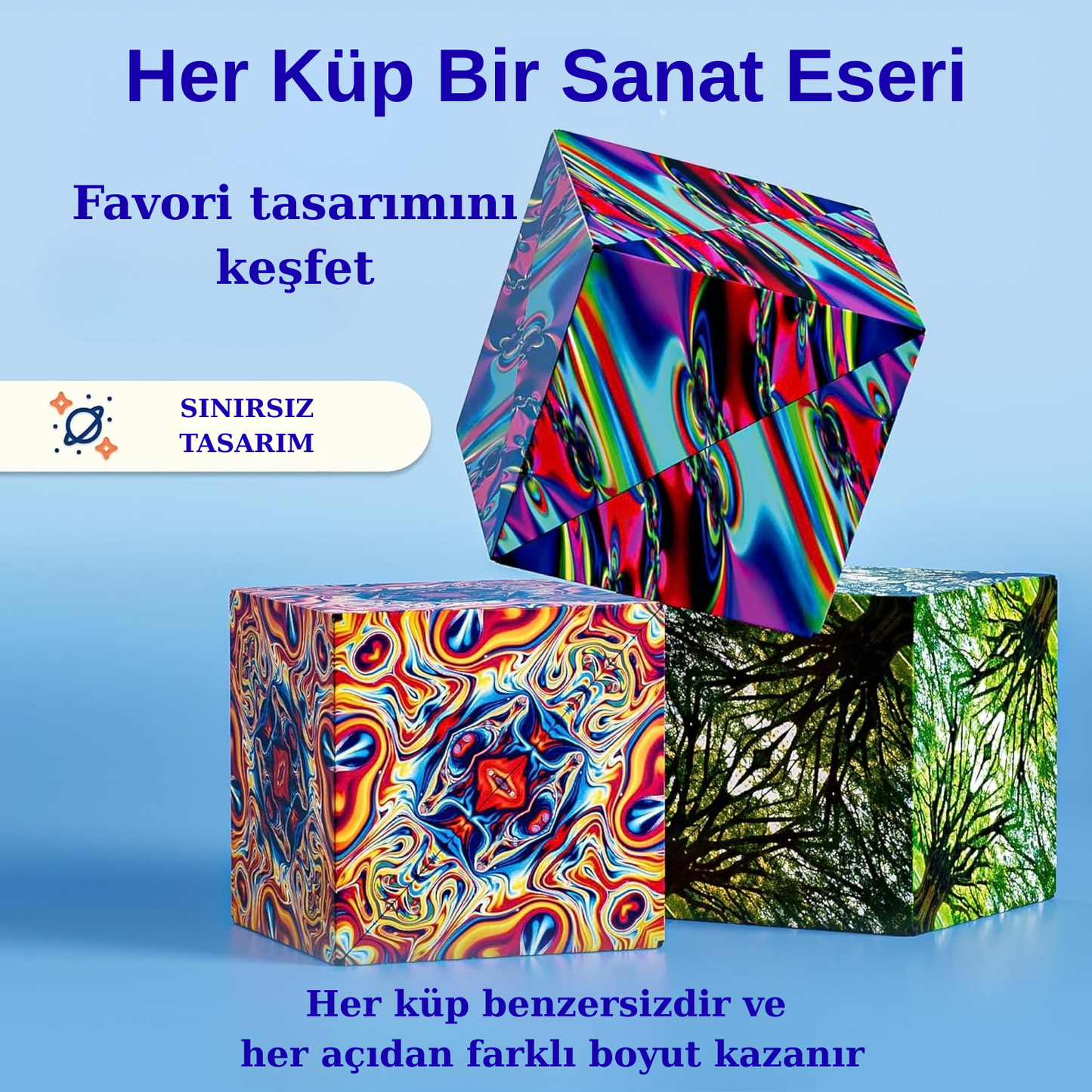 Manyetik 3D Küp Keşfet, Dönüştür