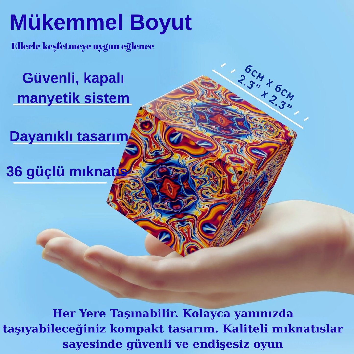 Manyetik 3D Küp Keşfet, Dönüştür